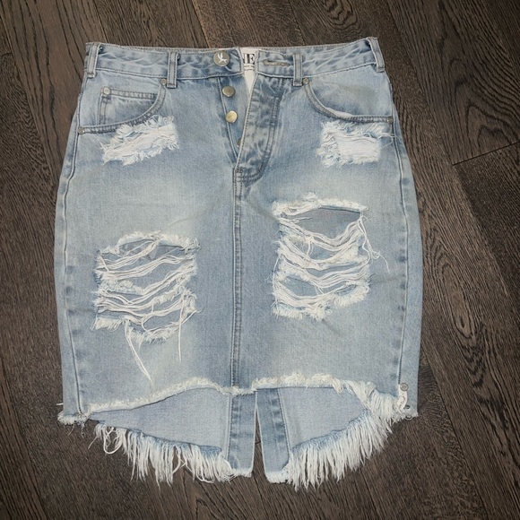 One teaspoon denim skirt - Picture 1 of 2